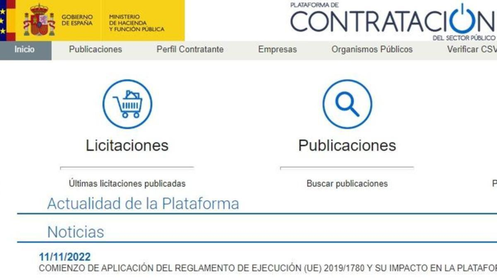 Publicidad en contratación pública y transparencia